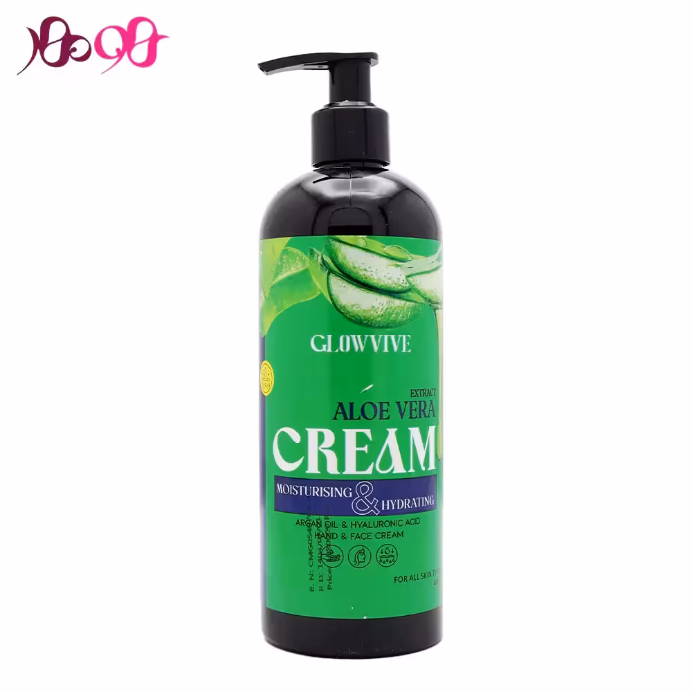 کرم مرطوب کننده و آبرسان آلوئه ورا گلووایو GLOWVIVE