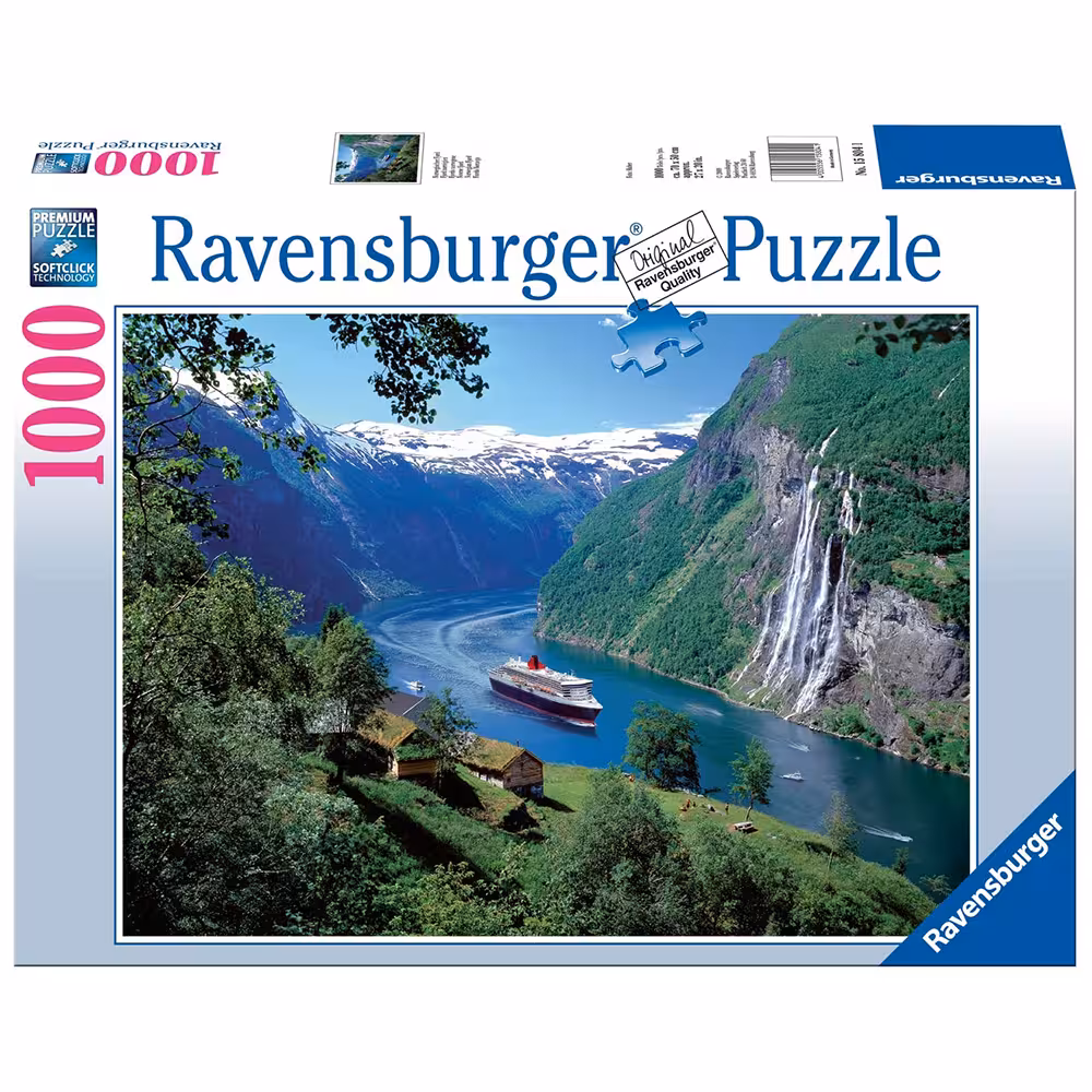 پازل 1000 قطعه Ravensburger طرح فیورد نروژ