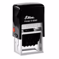 خرید دستگاه مهر شاینی تاریخ دار مدل S-826-D سایز 24 × 41