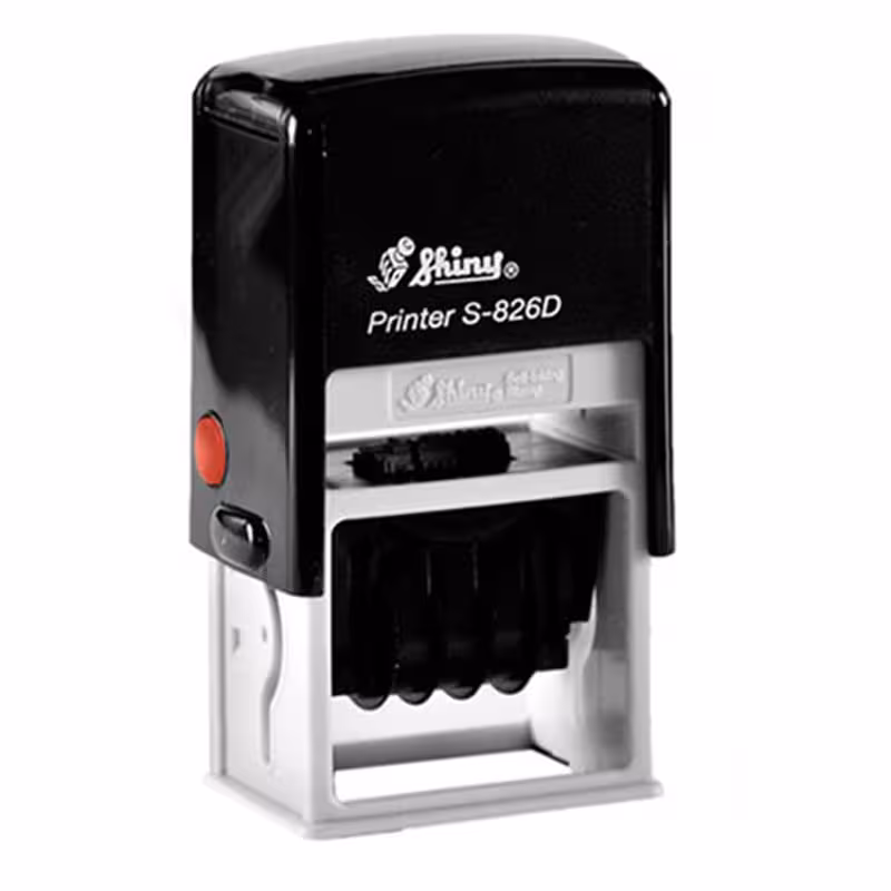 خرید دستگاه مهر شاینی تاریخ دار مدل S-826-D سایز 24 × 41