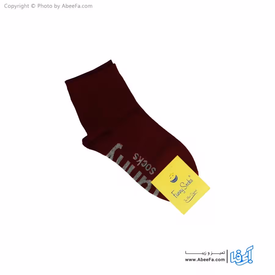 جوراب نیم ساق فانی مدل 816 عنابی