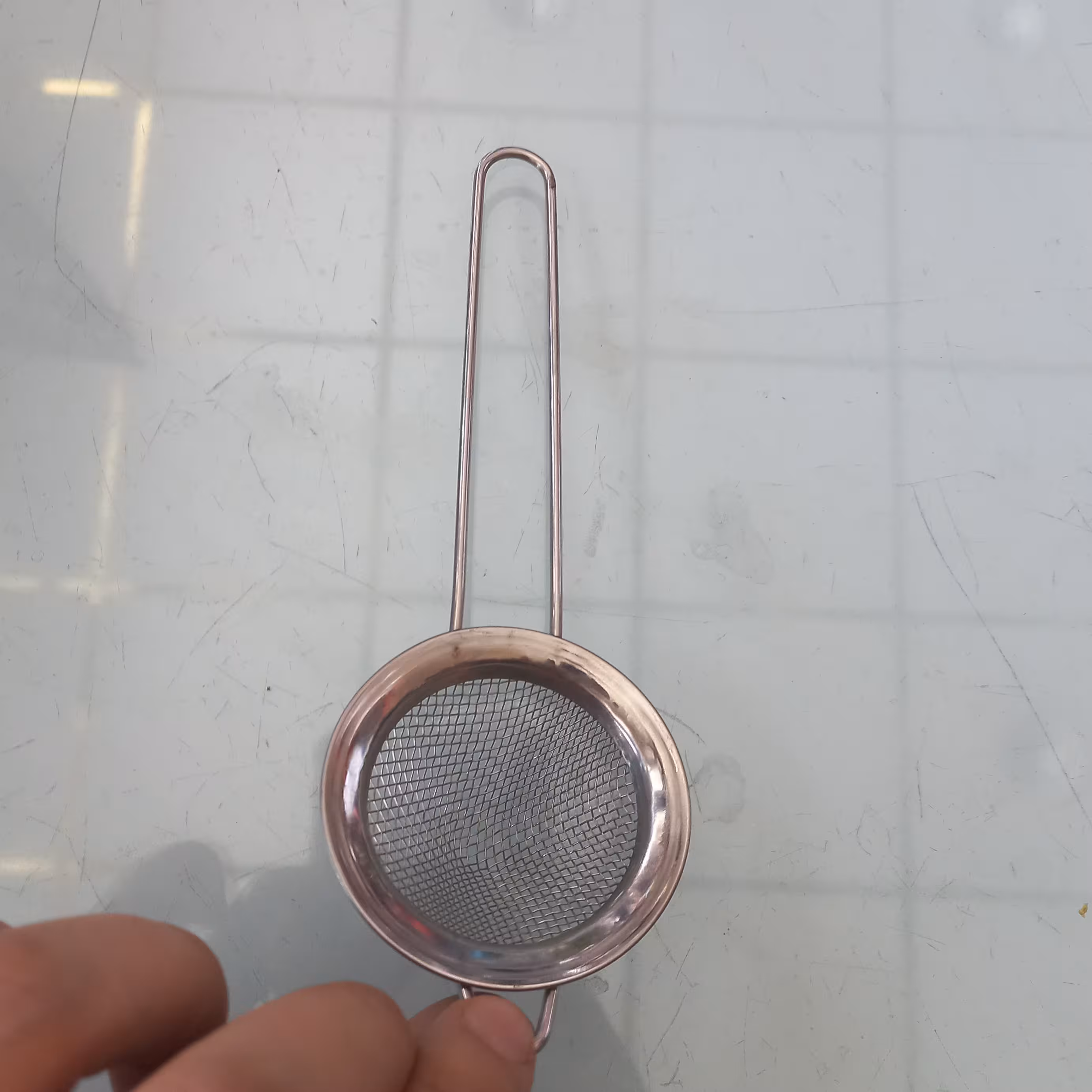 چایی صاف کن دسته استیل کوچک