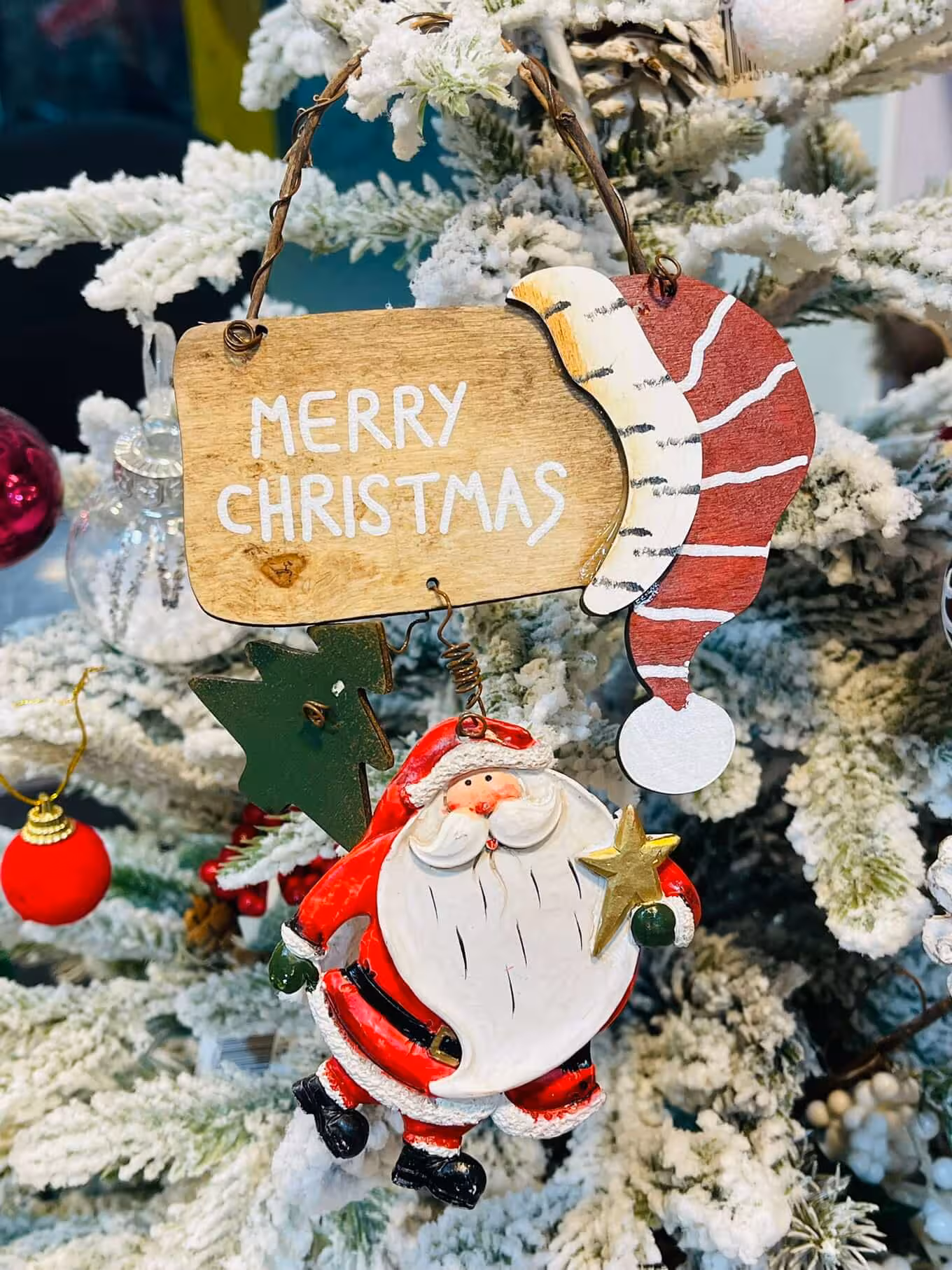 آویز بابانوئل5 MERRY CHRISTMAS
