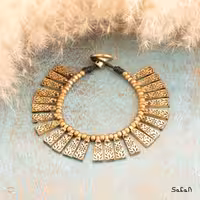 دستبند برنجی هندی دستساز