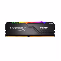 رم کامپیوتر تک کاناله 3200 مگاهرتز CL16 ظرفیت 16 گیگابایت HyperX FURY RGB DDR4