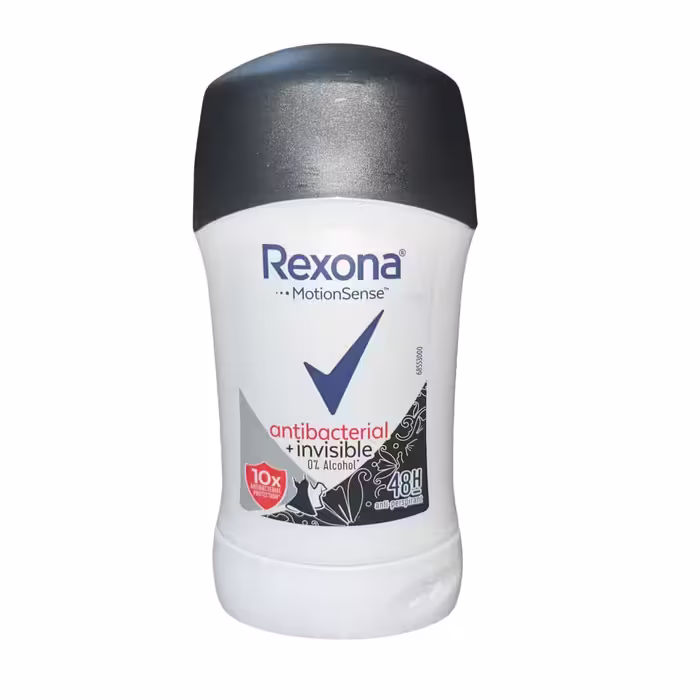 استیک ضد تعریق صابونی زنانه رکسونا مدل Antibacterial   Invisible حجم 40 گرم