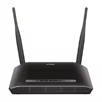 مودم روتر ADSL2 Plus بی‌سیم N300 دی-لینک مدل DSL-2750U (مشکی، بدون USB، نسخه هند)