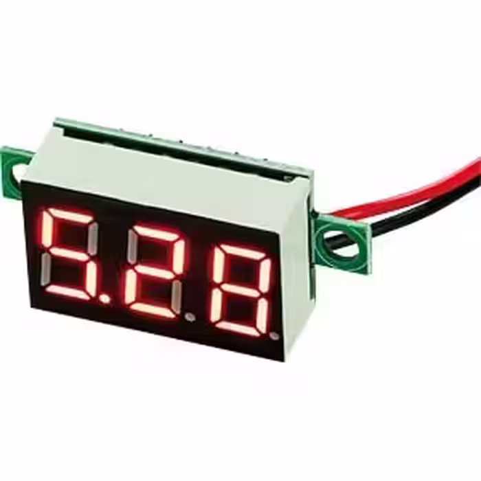 ماژول ولتمتر dcسه سیمه سه دیجیت بدون قاب (رنگ قرمز) ۰،۳۶ اینچ