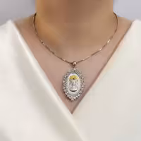 پلاک ورساچه کپی طلا زنانه نقره کد 20466