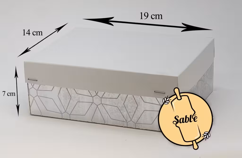 جعبه شیرینی نیم کیلویی ساده