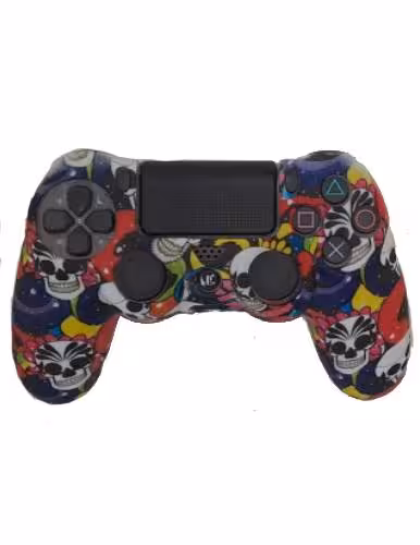 روکش دسته PS4 طرح جمجمه رنگی