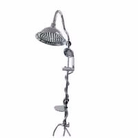 علم دوش حمام یونیورست شیپوری کروم لوازم فول‌برنج با کیفیت عالی