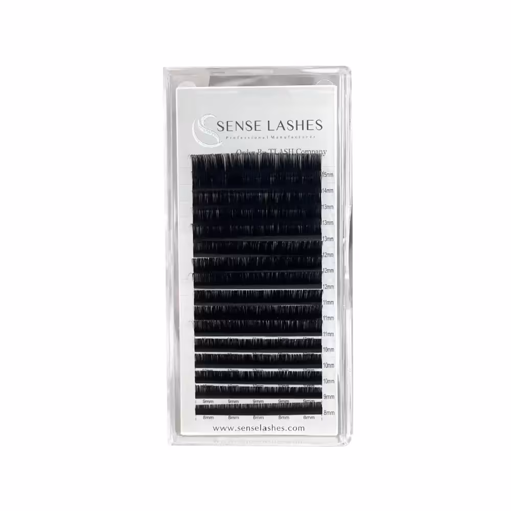 پالت مژه اکستنشن والیوم سنسی لش SENSE LASHES تک سایز 15 ضخامت 0.07 فر D - فروشگاه میرکمالی