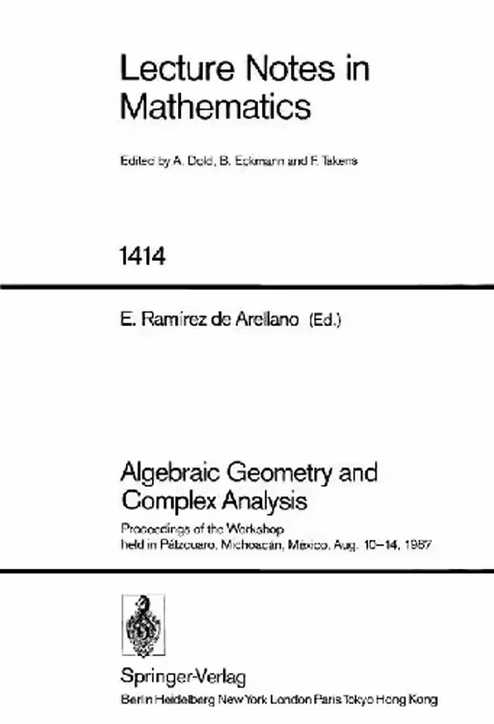 خرید و دانلود نسخه کامل کتاب Algebraic Geometry and Complex Analysis