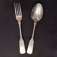 قاشق چنگال استیل صنایع استیل ایران مدل برشیا مات آنتیک