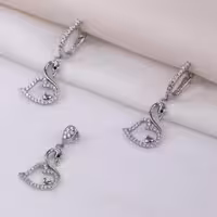 نیمست طرح مرغابی یا اردک نقره قالب تایلندی کد 1642