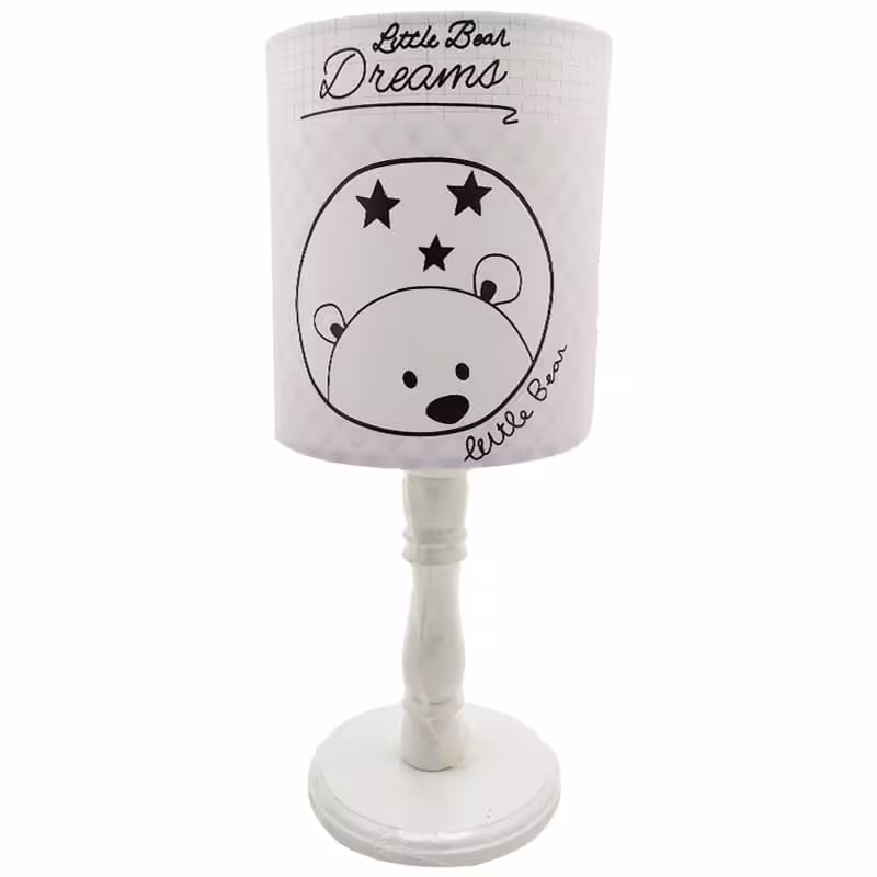 آباژور پایه چوبی اتاق کودک رویای خرس کوچولو