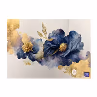 تخته گوشت مدل شیشه ای flower | کالا مکس