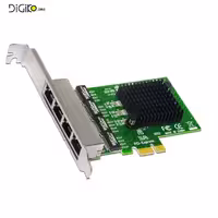 کارت تبدیل PCIE به 4 پورت RG45