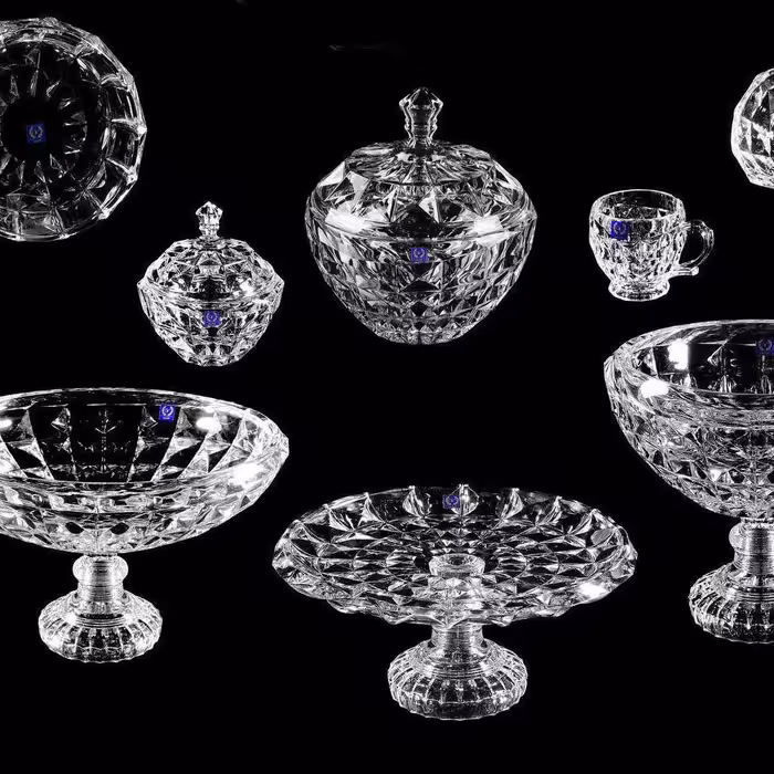 سرویس کریستال12نفره  آکوامارین