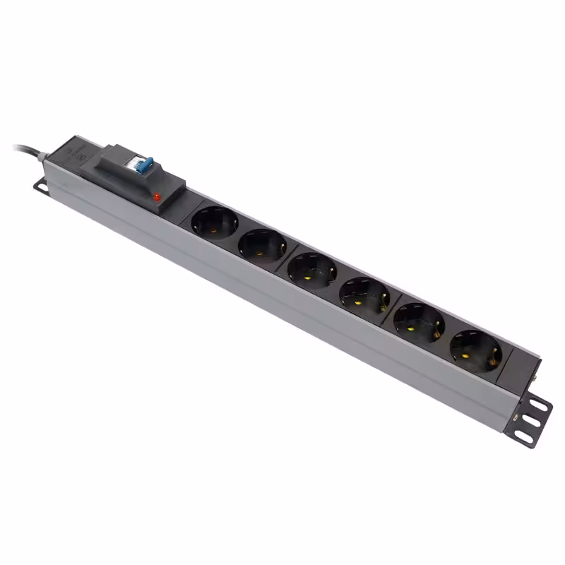 چندراهی 6 خانه کابل 1/8 متر پارت الکتریک مدل PE 2265 Rack Mount