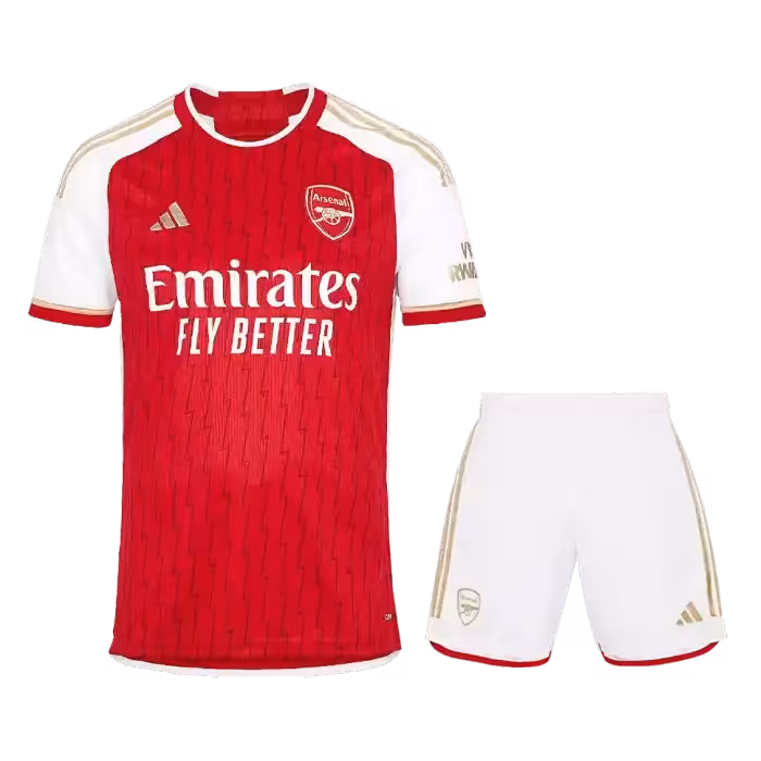 کیت اول پلیری آرسنال 2024 ست پیراهن و شورت با لوگوی ژله ای و تایلندی