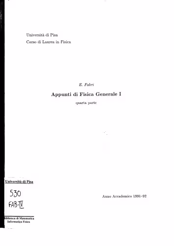 خرید و دانلود نسخه کامل کتاب Appunti di Fisica Generale I