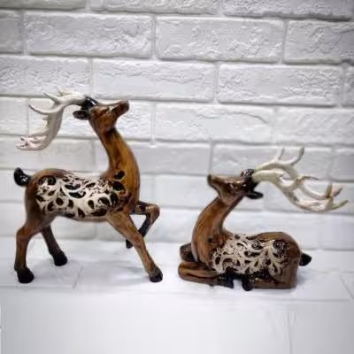 مجسمه گوزن عاشق جفتی