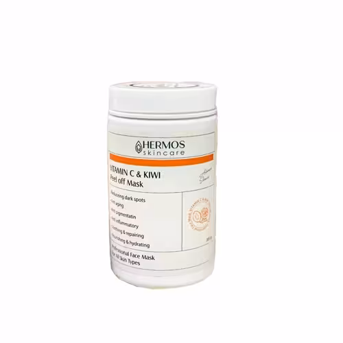 ماسک لاتکسی ویتامین C و کیوی هرموس 300 گرم Vitamin C & Kiwi peel off mask Hermos 300g