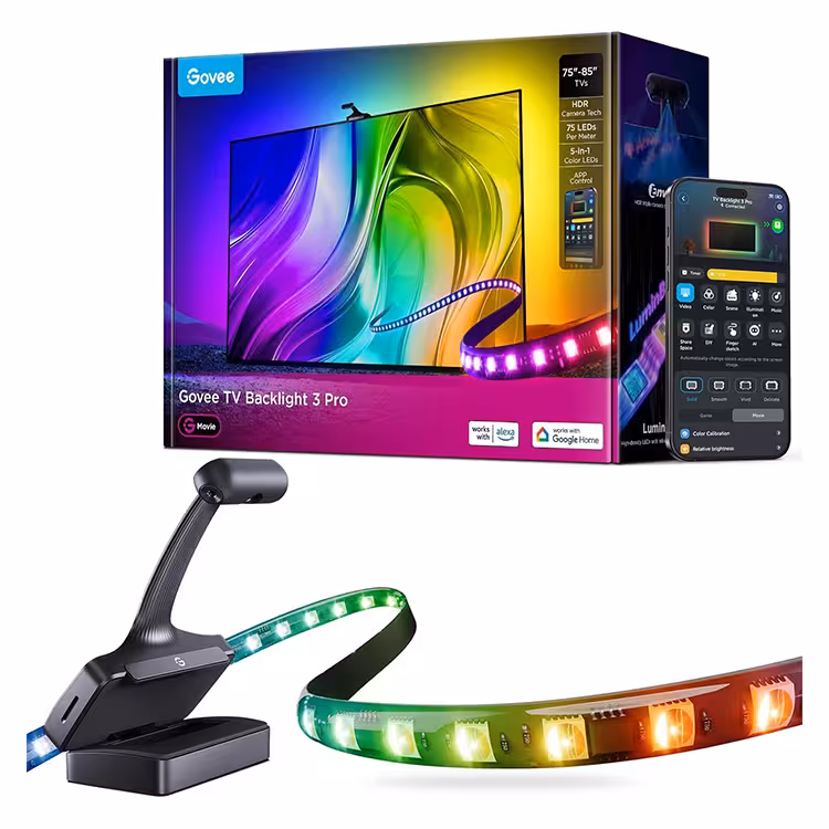 Govee TV Backlight 3 Pro with HDR Triple Camera 75-85 inch