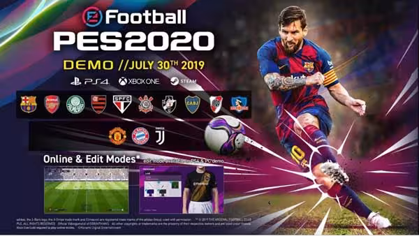 خرید بازی PES 2020 مخصوص ایکس باکس 360 نشر عصر بازی