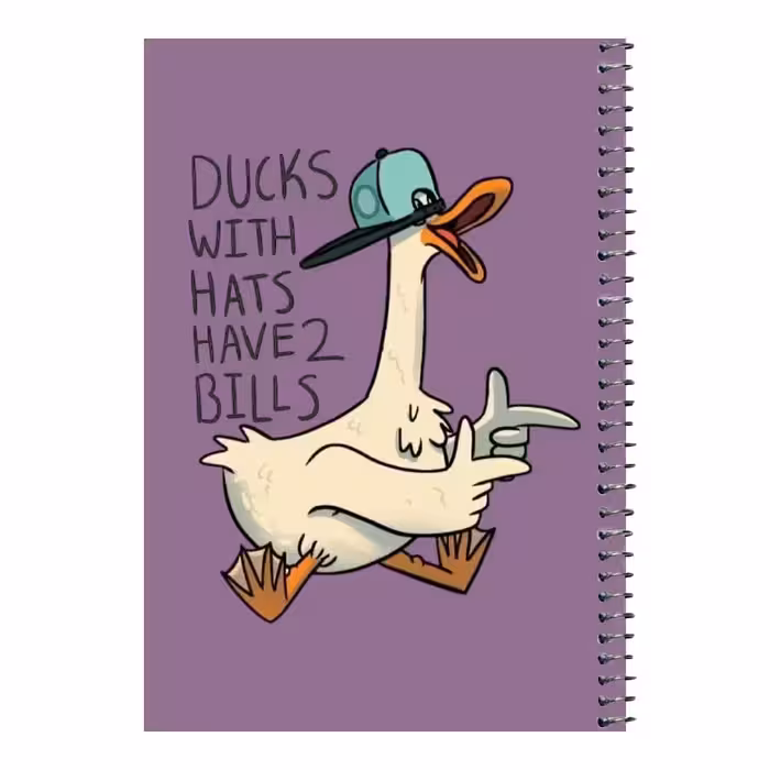 دفتر مشق 80 برگ اس جی طرح اردک کلاهدار