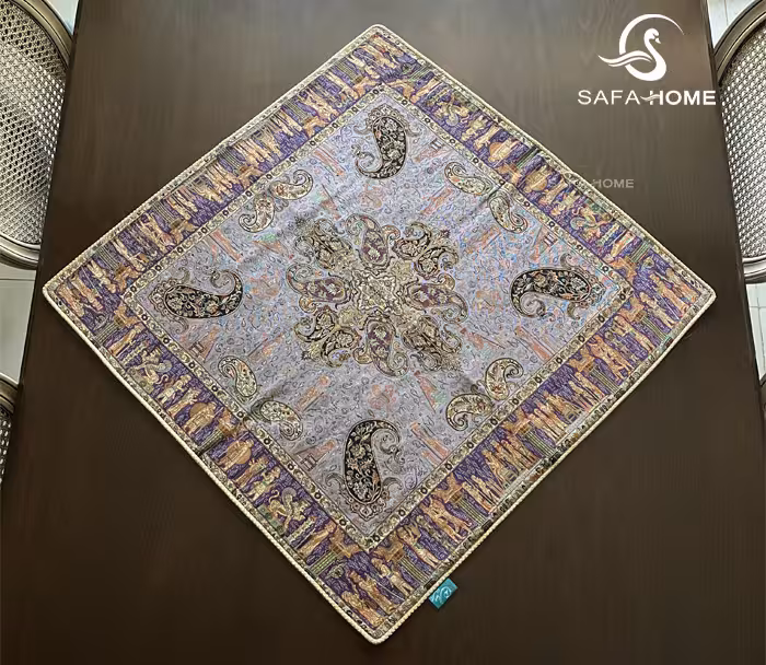 رومیزی 75×75 ترمه صفائی کد 18