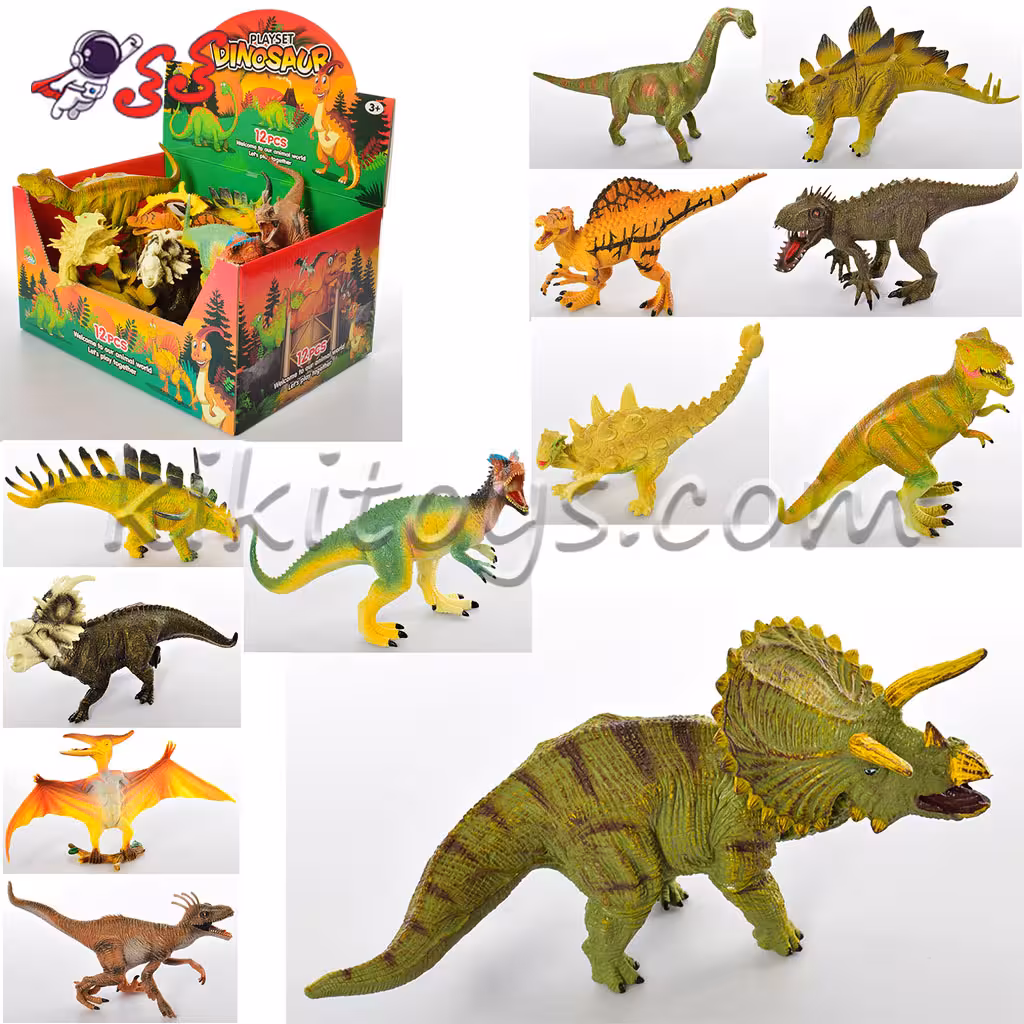 دایناسور اسباب بازی بسته بندی  و باغ وحش ست 12 عددی KL18012