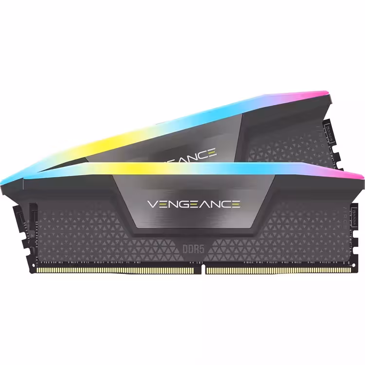 رم DDR5 دسکتاپ 64 گیگابایت 5600Mhz CL40 کورسیر مدل VENGEANCE RGB دو کاناله