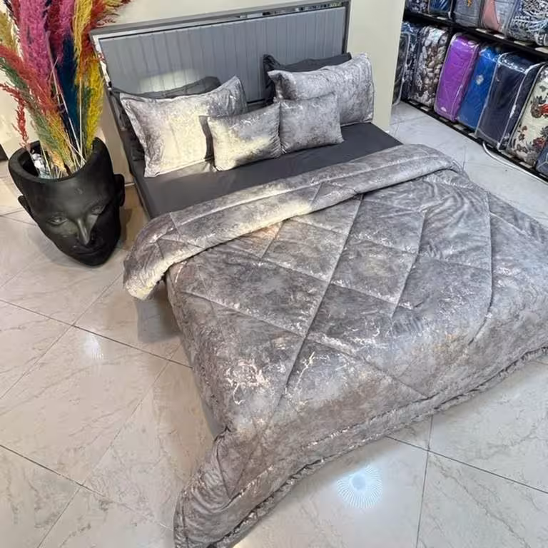 روتختی مخمل طلاکوب 8تکه