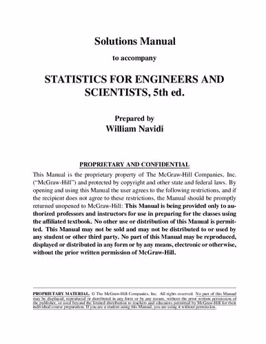 خرید و دانلود نسخه کامل کتاب Statistics for Engineers and Scientists ISM