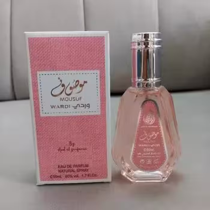 عطر ادکلن موصوف وردی یا موصوف صورتی 50 میل برند ارض الزعفران امارات