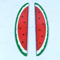 خط کش چوبی طرح هندوانه یلدایی