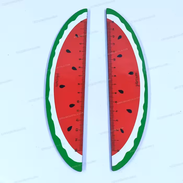 خط کش چوبی طرح هندوانه یلدایی