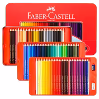 فابرکاستل مداد رنگی فلزی کلاسیک 100 رنگ 115805 FABER-CASTELL Color pencil metal flat 100 colors