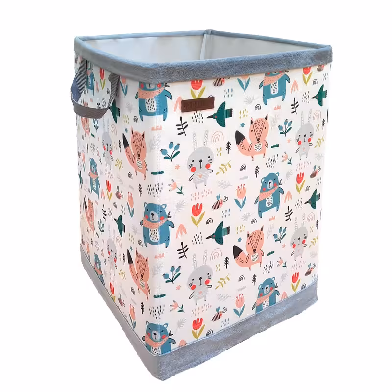 جعبه اسباب بازی کودک با پارچه مخمل مدل 031