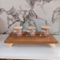 بانکه شیشه ای درب چوبی امپرلند سایز 9