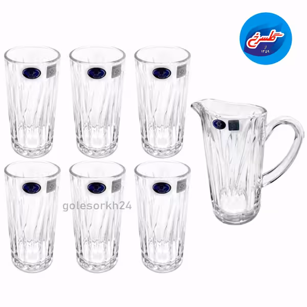 سرویس پارچ و لیوان Majesty مدل فلیم 7 پارچه