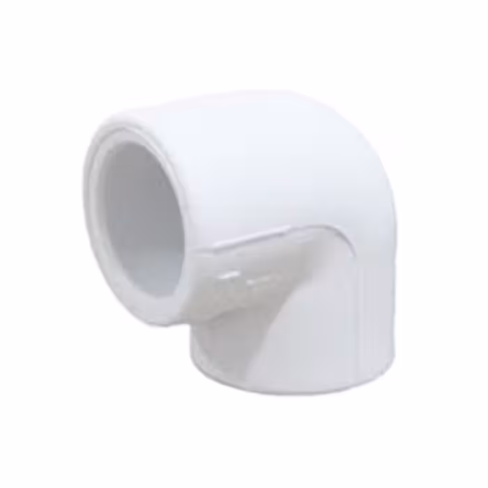 زانو 90 درجه سفید 63mm آذین کد 12118