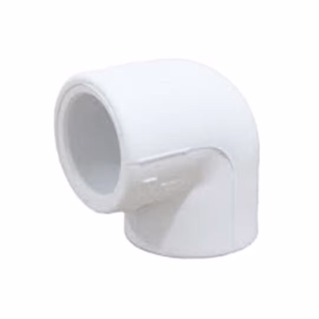 زانو 90 درجه سفید 63mm آذین کد 12118