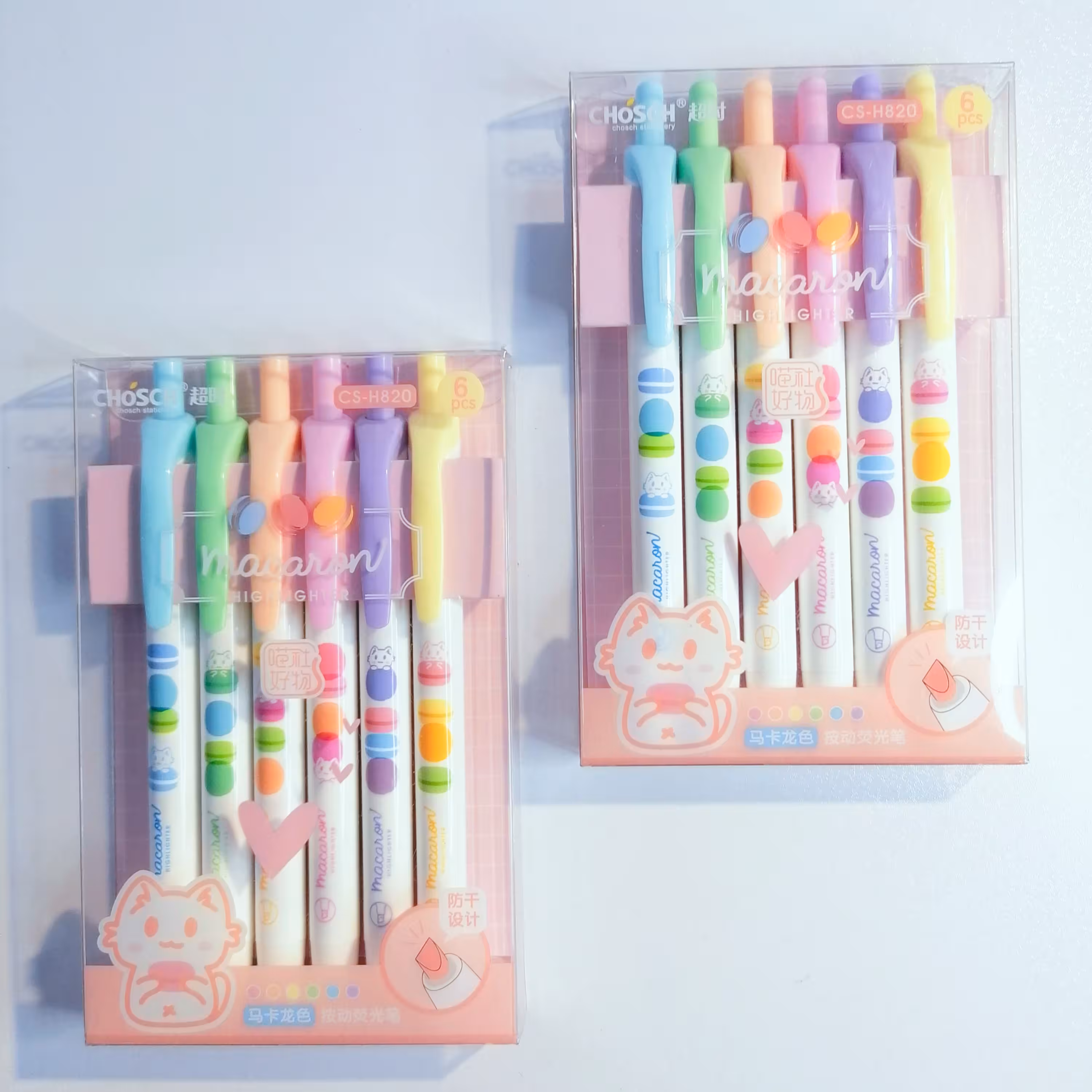 هایلایتر ماژیک علامت زن فانتزی ماکارون فشاری وارداتی 