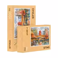 پازل شیشه ای استینو 1000 تکه طرح پاریس (کد 18104)،(باجعبه)