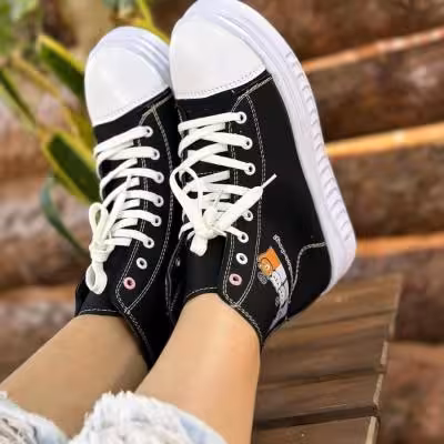 نیم بوت زنانه مدل ونس تدی نیم ساق ارسال رایگان