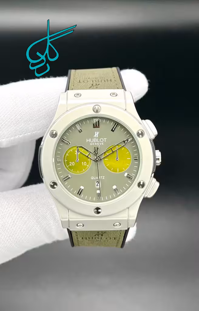 خرید ساعت مردانه هابلوت بند جیر طرح کرنو تک موتوره کیفیت عالی کد 1923922 - ردگل